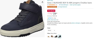 Geox J BUNSHEE BOY B ABXkids schoenen voor €29 met Amazon Prime