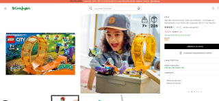 Set de Construcción Rizo Acrobático: Chimpancé Devastador con Moto de Juguete LEGO City Stuntz por 16,50€