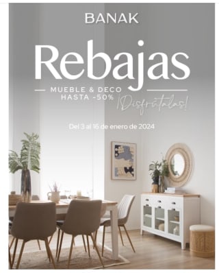 Descuentos de hasta -50% en Banak