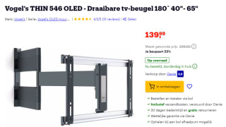 Vogel's THIN 546 OLED TV beugel voor €139,99 bij Bol
