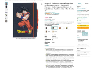 Cuaderno Grupo Erik Dragon Ball Super Goku con boligrafo proyector por solo 11,99€