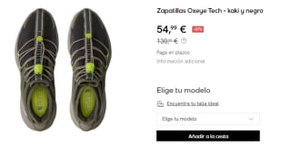 Zapatillas de Hombre The North Face Oxeye Tech por 54.99€
