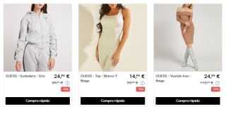 Ropa de la marca Guess desde solo 2,99€ ofertaza