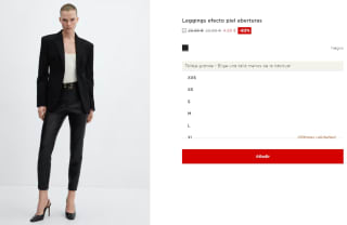 Leggings efecto piel aberturas para Mujer por 4.99€