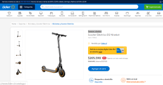 Scooter Eléctrico Segway-Ninebot E12 por $205.590
