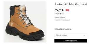 Botas Timberland Adley Way Sneaker para Mujer por 69.99€