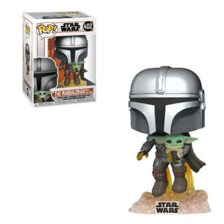 Funko Pop! Star Wars The Mandalorian - Mandaloriano Volando con Baby Yoda por 7.79€