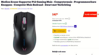 Medion Erazer Supporter P12 Gaming Muis - Computermuis voor €14,99 bij bol.com