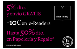 Promociones Black Friday en la Casa del Libro
