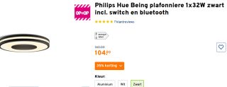 Philips Hue Being plafondlamp voor €104 bij GAMMA