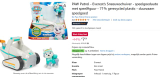 PAW Patrol Voertuig met pup Everest voor €7,29 bij Amazon