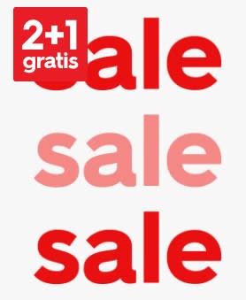 Tot 70% korting & 2+1 gratis op de sale bij HEMA