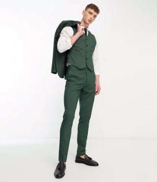 Pantalón Asos de traje verde oscuro por tan solo 11€