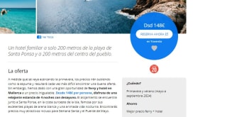 Relajante estancia en Mallorca: 5 días y ferry (incluye Semana Santa) desde 148€