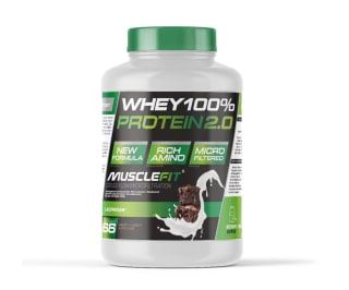 Whey 100% Protein 2000g MuscleFit USCLECULT Rincón Concentrado de Proteína para Creación de Músculo por 23,61€
