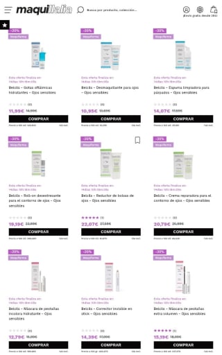 -20% Belcils desde Maquillalia.