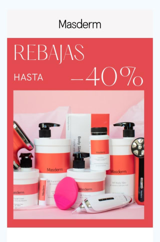 Hasta un -40% en Masderm.