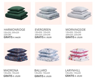 Gratis dekbedovertrek bij besteding vanaf €250 bij Beliani