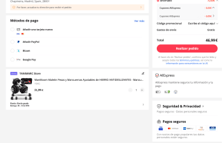 Maletin Pesas y Mancuernas Ajustables HIERRO ANTIDESLIZANTES por solo 46,99€
