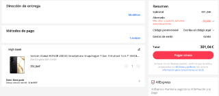 Honor 200 5G de 8GB/256GB por 301,04€
