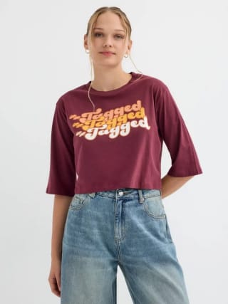 Camiseta Crop para Mujer Tagged por 3.99€