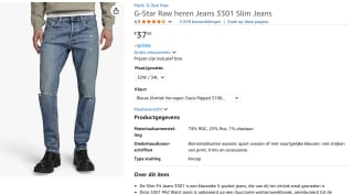 G-Star Raw heren Jeans voor €37,50 bij Amazon