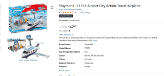Playmobil City Action 71153 Luchthaven met vliegtuig voor €42,68 bij Amazon