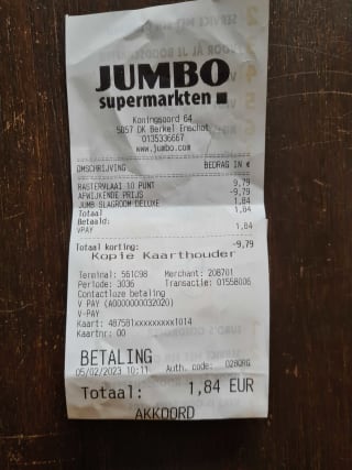 Gratis vlaai of andere artikelen bij de Jumbo