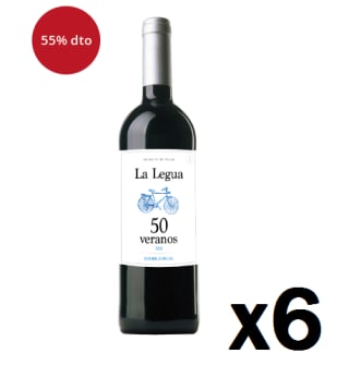 6 Botellas de La Legua 50 Veranos Edición Especial 2021 por 34€