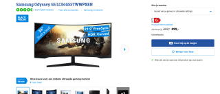 Samsung Odyssey C34G55TWWP Ultrawide gaming monitor