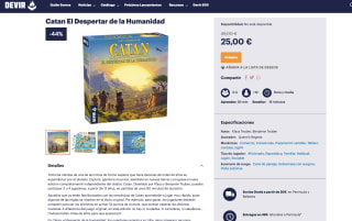 Catan El Despertar de la Humanidad por solo 25€2