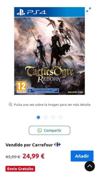 Tactics Ogre: Reborn PS4 por 24,99€.