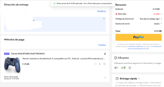 Mando inalambrico Doubleshock 4 (inalambrico) Por 17,88€