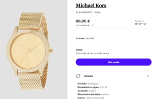Reloj de Mujer Michael Kors SLIM RUNWAY por 86€