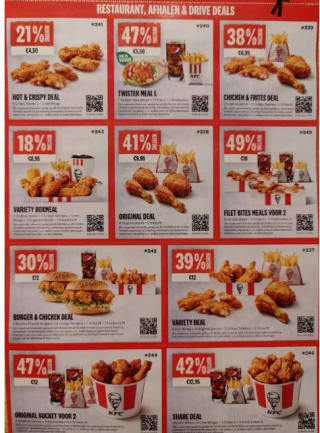 Diverse KFC coupondeals