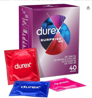 Preservativos Surprise Mix, Mix Para Explorar Nuevas Sensaciones, 40 condones marca Durex por 13,91€
