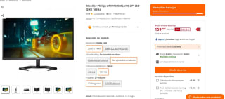 Monitor Philips 27M1N3500LS/00 27" LED QHD 165Hz por 159,99€