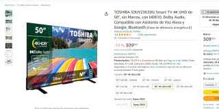 Smart TV Toshiba 50UV2363DG 50" por 309€