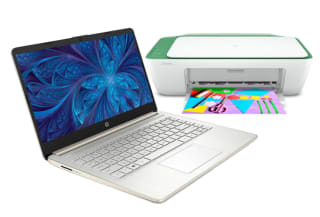 Laptop HP 14-DQ2502LA + Impresora 2375 por $7,999 en Coppel