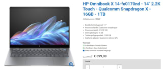 HP Omnibook X 14-fe0170nd laptop voor €899 bij HArdware Experts
