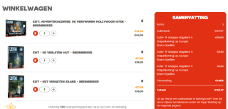 Tot 30% stapelkorting op alles van EXIT en Pocket Escape Room bij 999Games