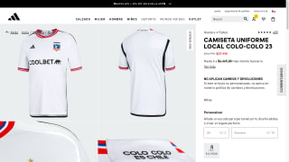 Camiseta uniforme local Colo - colo Adidas por solo $27.990
