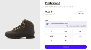 Botines para Mujer Timberland EURO HIKER por 66.6€