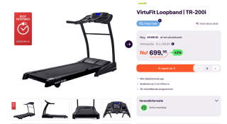 VirtuFit Loopband TR-200i voor €699,95 bij iBOOD