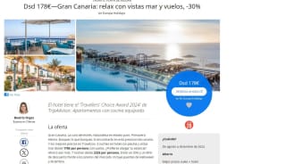 Estancia de 4 días Gran Canaria: relax con vistas mar y vuelos desde 178€pxp