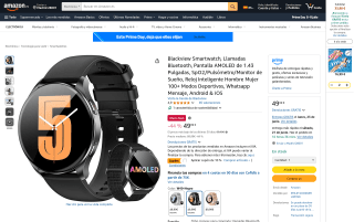 Blackview smartwatch por 44,99€