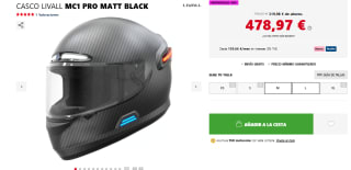 Casco Livall MC1 Pro Negro Mate con cámara de video Full HD por 478,97€
