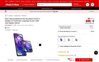 Motorola RAZR 50 ULTRA Navy Blazer 512GB por 594,15€