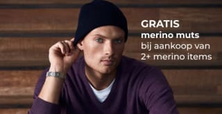 Gratis merinowol beanie vanaf 2 Merino collectie items bij Girav