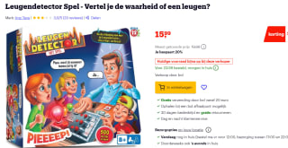 Leugendetector Spel - Vertel je de waarheid of een leugen? voor €15,99 bij Bol.com